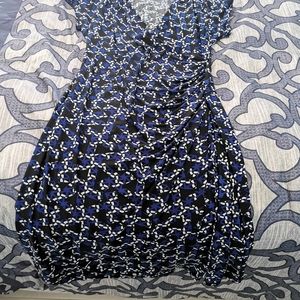 Black, White & Blue Dress